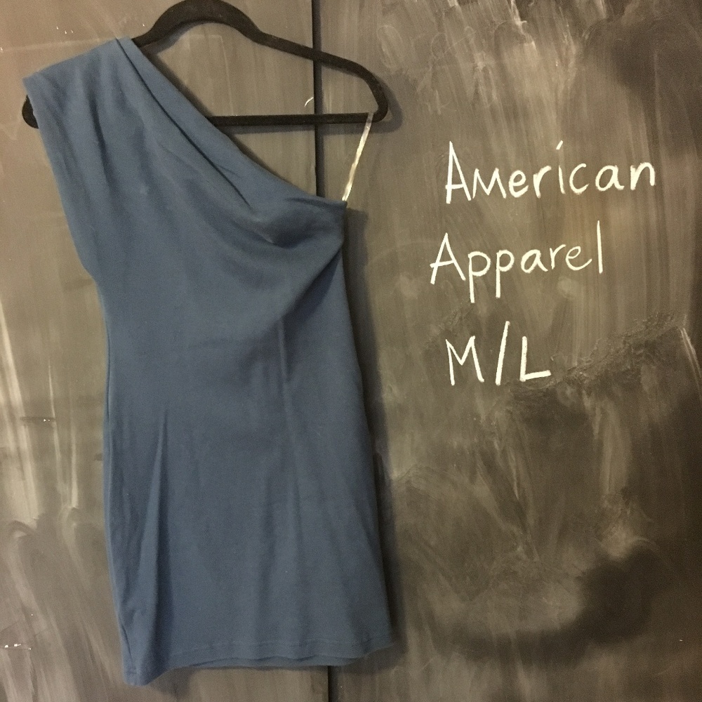 American Apparel "Classic Girl" One-Shoulder Dress